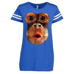 Monkey Face Breath Funny Women Monkey Face Breath Enza Ladies Jersey Football T-Shirt