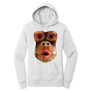 Monkey Face Breath Funny Women Monkey Face Breath Women's Pullover Hoodie