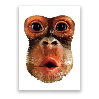Monkey Face Breath Funny Women Monkey Face Breath Poster