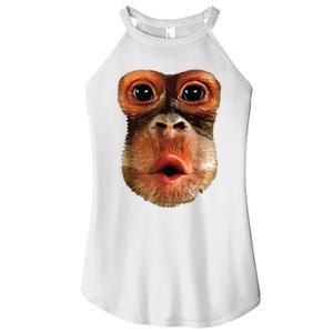 Monkey Face Breath Funny Women Monkey Face Breath Women's Perfect Tri Rocker Tank