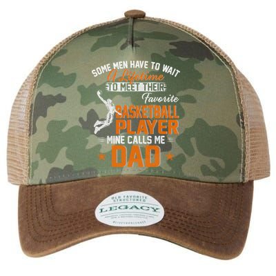 My Favorite Basketball Player Calls Me Dad Gift For Father Legacy Tie Dye Trucker Hat