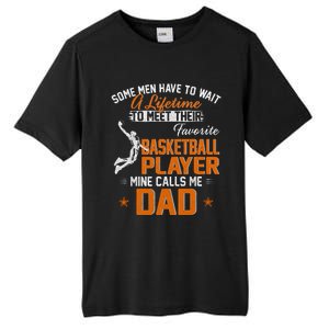 My Favorite Basketball Player Calls Me Dad Gift For Father Tall Fusion ChromaSoft Performance T-Shirt