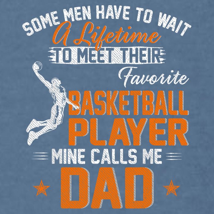My Favorite Basketball Player Calls Me Dad Gift For Father Garment-Dyed Sweatshirt