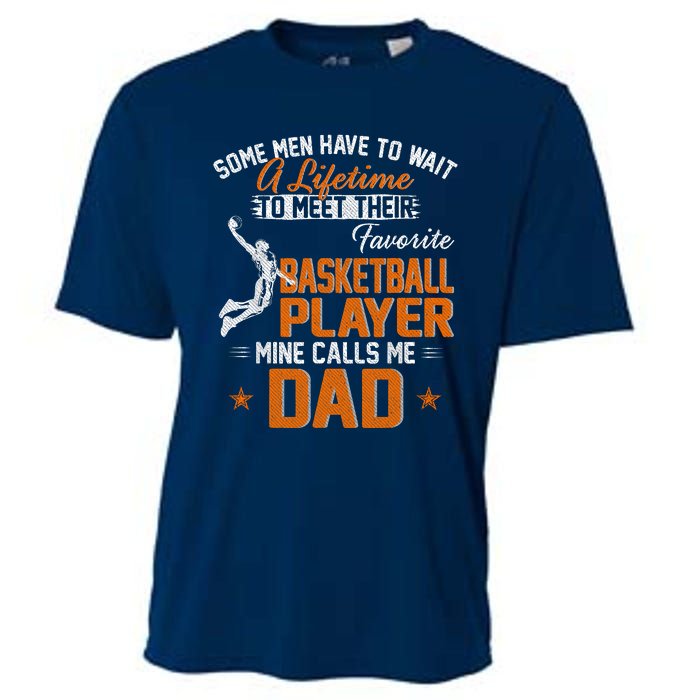 My Favorite Basketball Player Calls Me Dad Gift For Father Cooling Performance Crew T-Shirt