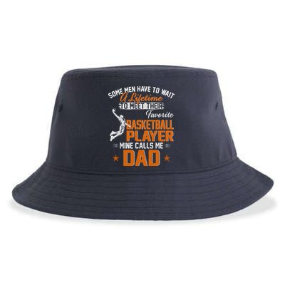 My Favorite Basketball Player Calls Me Dad Gift For Father Sustainable Bucket Hat