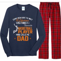 My Favorite Basketball Player Calls Me Dad Gift For Father Long Sleeve Pajama Set