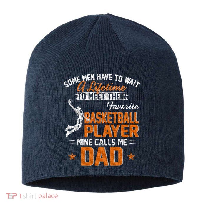 My Favorite Basketball Player Calls Me Dad Gift For Father Sustainable Beanie