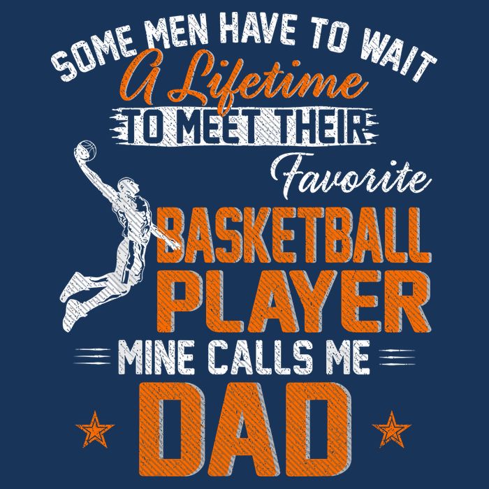 My Favorite Basketball Player Calls Me Dad Gift For Father 16 in Basic Backpack