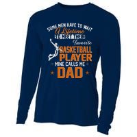 My Favorite Basketball Player Calls Me Dad Gift For Father Cooling Performance Long Sleeve Crew