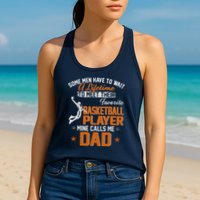 My Favorite Basketball Player Calls Me Dad Gift For Father Womens Tank Top
