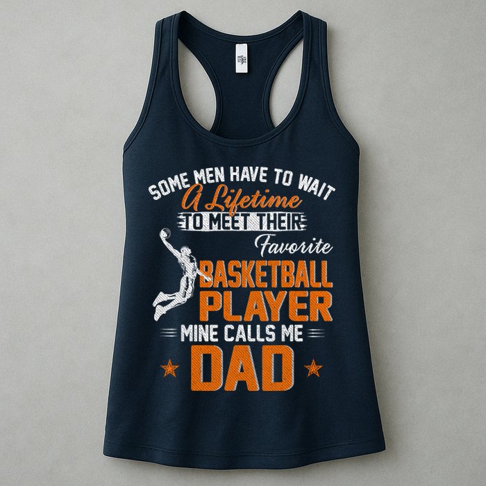 My Favorite Basketball Player Calls Me Dad Gift For Father Womens Tank Top