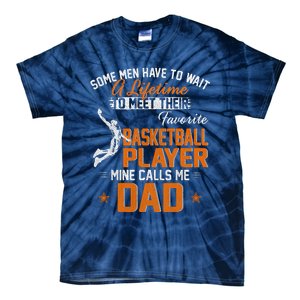 My Favorite Basketball Player Calls Me Dad Gift For Father Tie-Dye T-Shirt