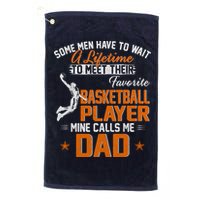 My Favorite Basketball Player Calls Me Dad Gift For Father Golf Towel