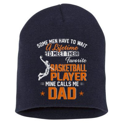 My Favorite Basketball Player Calls Me Dad Gift For Father Short Acrylic Beanie