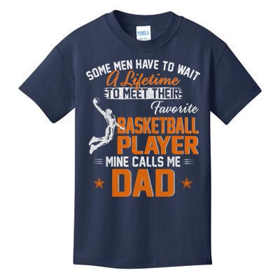 My Favorite Basketball Player Calls Me Dad Gift For Father Kids T-Shirt