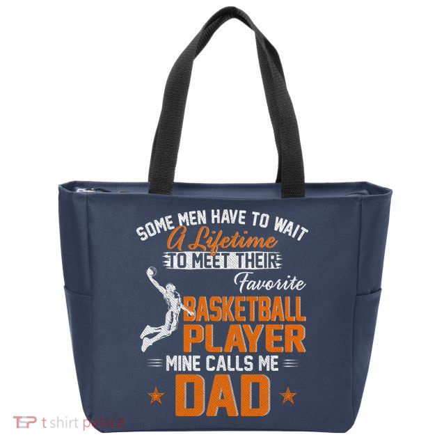 My Favorite Basketball Player Calls Me Dad Gift For Father Zip Tote Bag