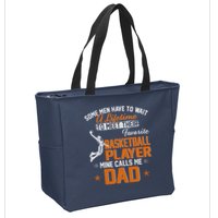 My Favorite Basketball Player Calls Me Dad Gift For Father Zip Tote Bag