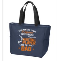 My Favorite Basketball Player Calls Me Dad Gift For Father Zip Tote Bag