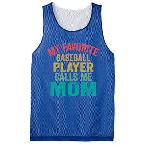 My Favorite Baseball Player Calls Me Mom Mothers Day Cute Gift Mesh Reversible Basketball Jersey Tank