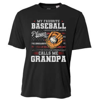 My Favorite Baseball Player Calls Me Grandpa Father’S Day Cooling Performance Crew T-Shirt