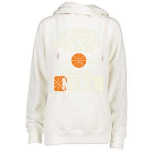 My Favorite Basketball Player Calls Me Nana Grandma Gift Womens Funnel Neck Pullover Hood