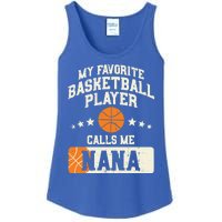 My Favorite Basketball Player Calls Me Nana Grandma Gift Ladies Essential Tank