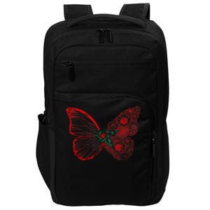 Morocco Flag Butterfly Moroccan Roots Moroccan Flag Morocco Impact Tech Backpack