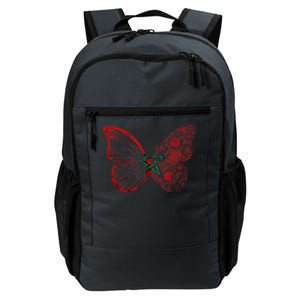 Morocco Flag Butterfly Moroccan Roots Moroccan Flag Morocco Daily Commute Backpack