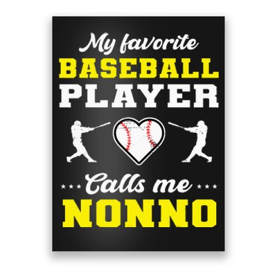 My Favorite Baseball Player Calls Me Nonno Mother's Day Poster