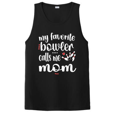 My Favorite Bowler Calls Me Bowling Mom Bowler Mama Gift PosiCharge Competitor Tank