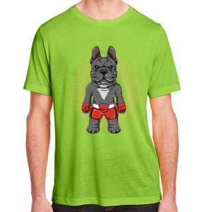 Mma French Bulldog Fighter Mixed Martial Arts Meaningful Gift Adult ChromaSoft Performance T-Shirt