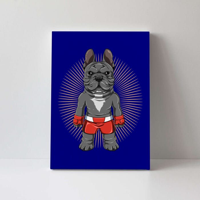 Mma French Bulldog Fighter Mixed Martial Arts Meaningful Gift Canvas