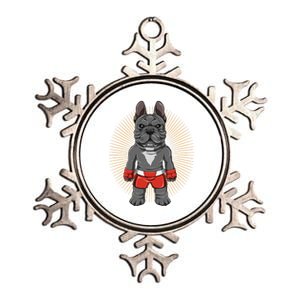 Mma French Bulldog Fighter Mixed Martial Arts Meaningful Gift Metallic Star Ornament