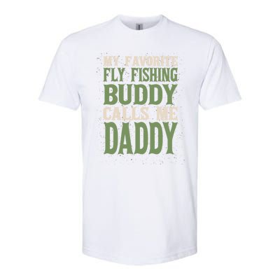 My Favorite Buddy Fly Fishing Daddy Angling Dad Hobby Family Gift Softstyle® CVC T-Shirt