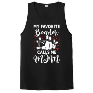 My Favorite Bowler Calls Me Mom Bowler Mama Bowling Gift PosiCharge Competitor Tank