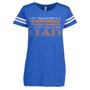 My Favorite Basketball Player Calls Me Dad Funny Quote Dad Enza Ladies Jersey Football T-Shirt