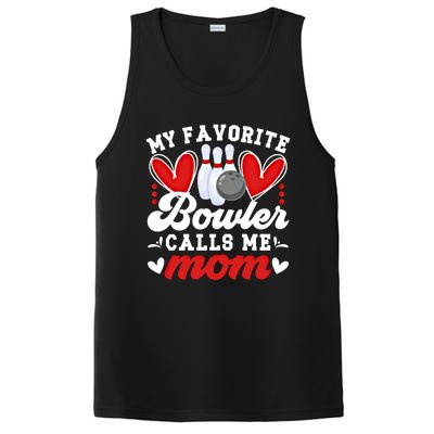 My Favorite Bowler Calls Me Mom Of A Bowler Mama Bowling Mom Gift PosiCharge Competitor Tank