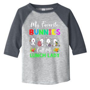 My Favorite Bunnies Call Me Lunch Lady Funny Easter Day Toddler Fine Jersey T-Shirt