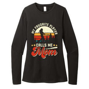 My Favorite Baseball Player Calls Me Mom Mothers Day Womens CVC Long Sleeve Shirt