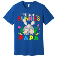 My Favorite Bunnies Call Me Papa Funny Easter Grand Dad Funny Gift Premium T-Shirt