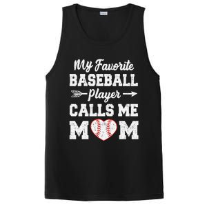 My Favorite Baseball Player Calls Me Mom Mother's Day PosiCharge Competitor Tank