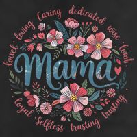 Mama Floral Boho Style She Is Mom Mothers Day Adult Drive Performance Visor