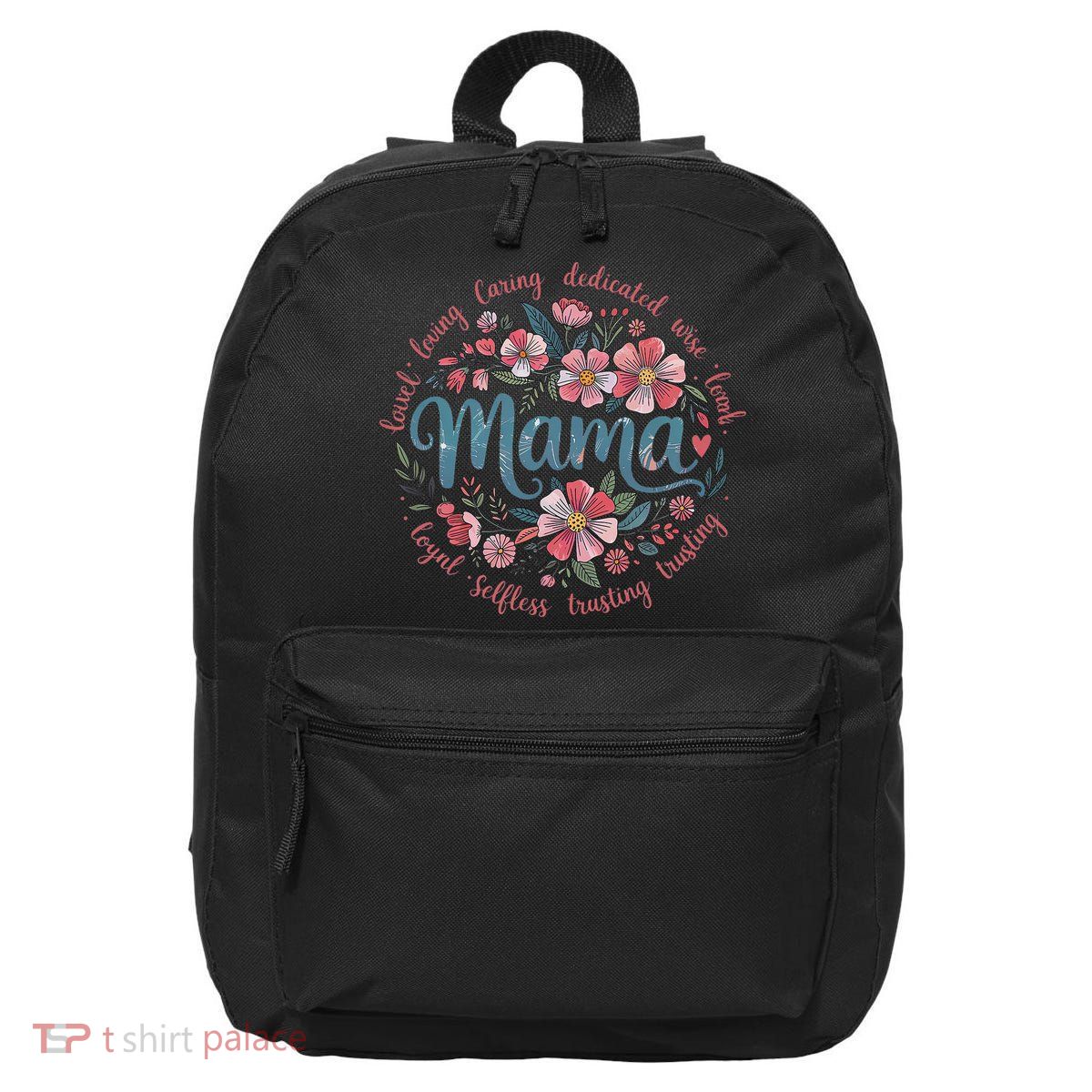 Mama Floral Boho Style She Is Mom Mothers Day 16 in Basic Backpack