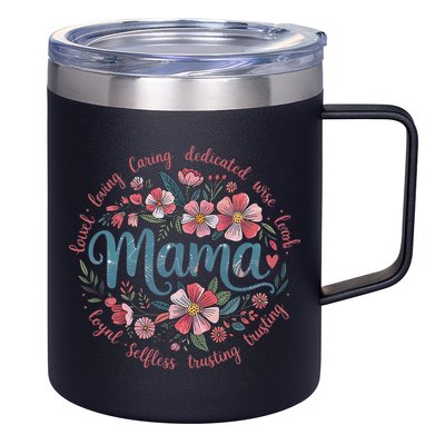 Mama Floral Boho Style She Is Mom Mothers Day 12oz Stainless Steel Coffee Mug