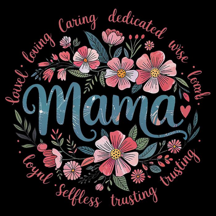 Mama Floral Boho Style She Is Mom Mothers Day Women's Crop Top Tee