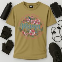 Mama Floral Boho Style She Is Mom Mothers Day Cooling Performance Crew T-Shirt