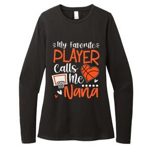 My Favorite Basketball Player Calls Me Nana Womens CVC Long Sleeve Shirt