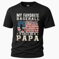 My Favorite Baseball Player Calls Me Papa American Flag Performance Shirt