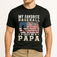 My Favorite Baseball Player Calls Me Papa American Flag Performance Shirt