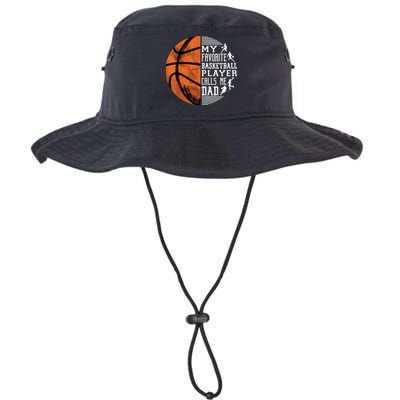My Favorite Basketball Player Calls Me Dad Basketball Dad Bucket Hat